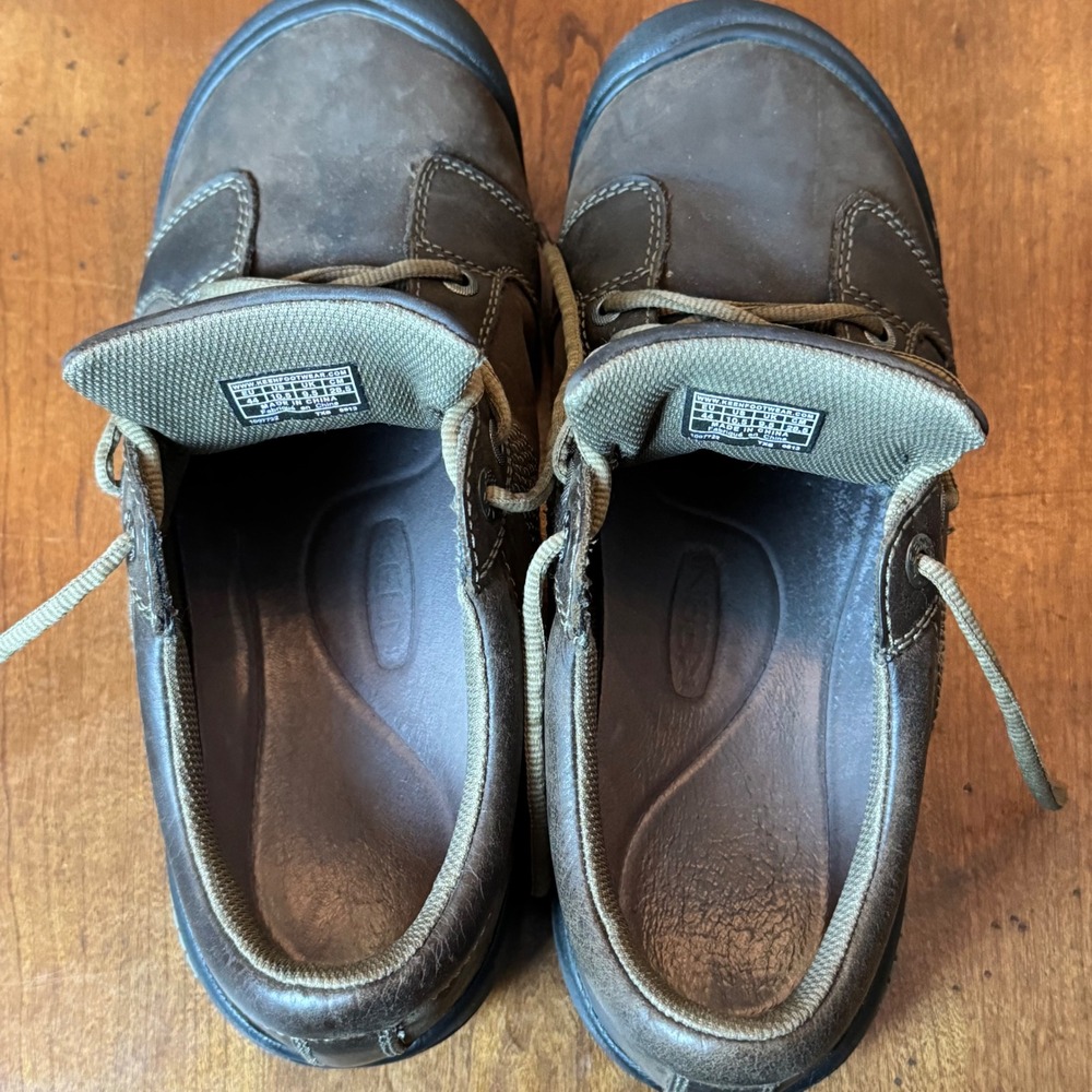 Keen Presidio Austin Oxford Shoes Men 10.5 Brown Leather Casual Hiking Sneakers - Picture 8 of 11